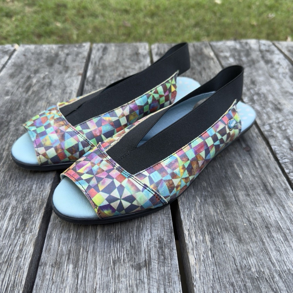 Cloud Caliber Mystere Slingback‎ Sandals Size 38 Multicolor EUC